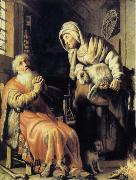 REMBRANDT Harmenszoon van Rijn Tobit Accuses Anna of Stealing the Kid oil